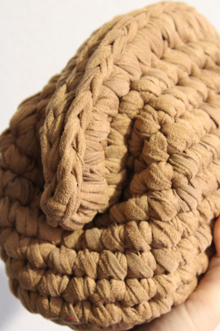 Clutch Scamosciata Biscotto